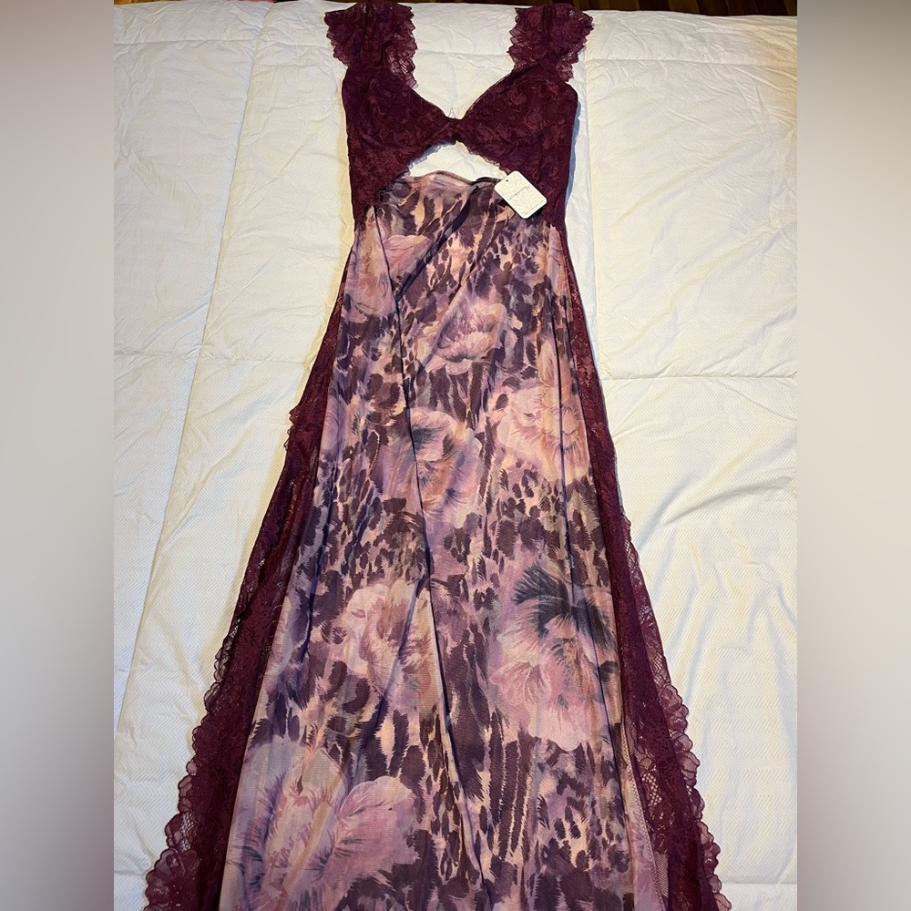 Free People - Suddenly Fine Maxi Slip Dress